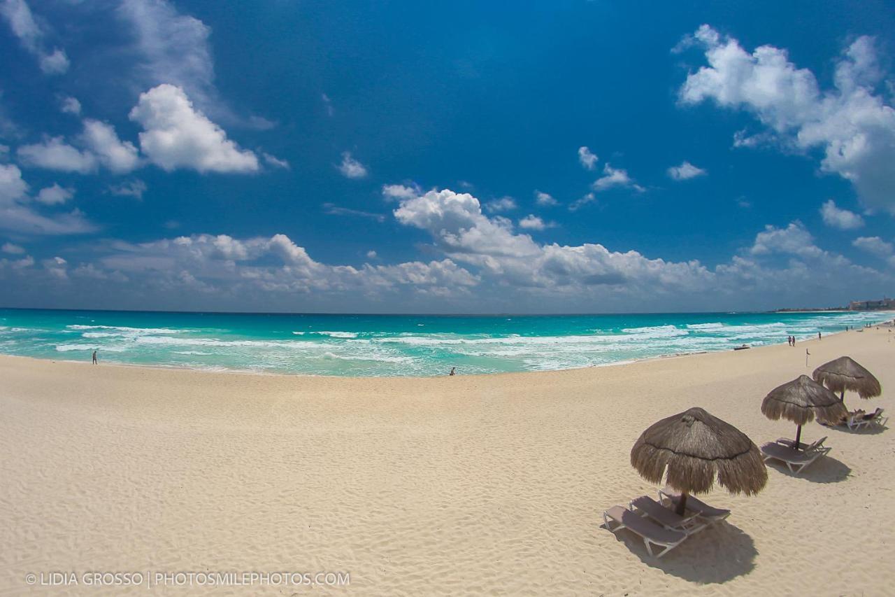 01 Ocean View Terrace cozy 1 bdrm apartment Beach Front Brisas Cancun Zona Hotelera Zewnętrze zdjęcie