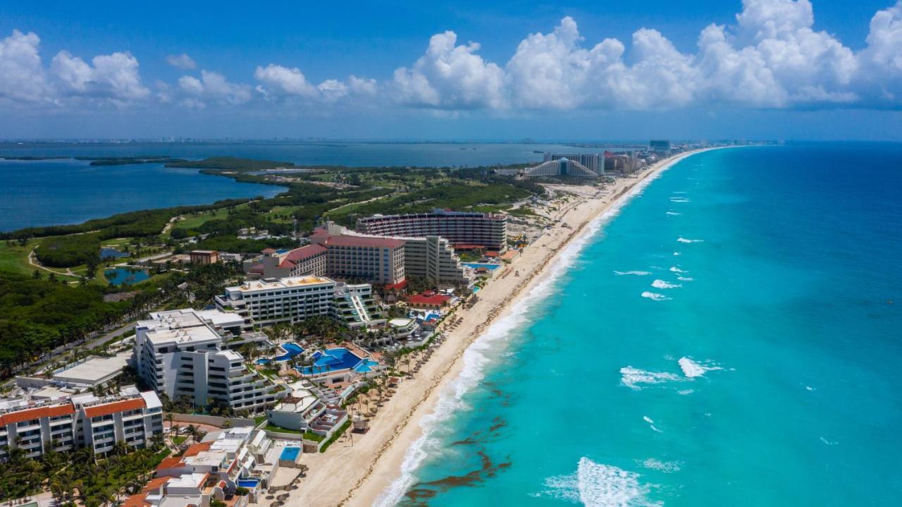 01 Ocean View Terrace cozy 1 bdrm apartment Beach Front Brisas Cancun Zona Hotelera Zewnętrze zdjęcie