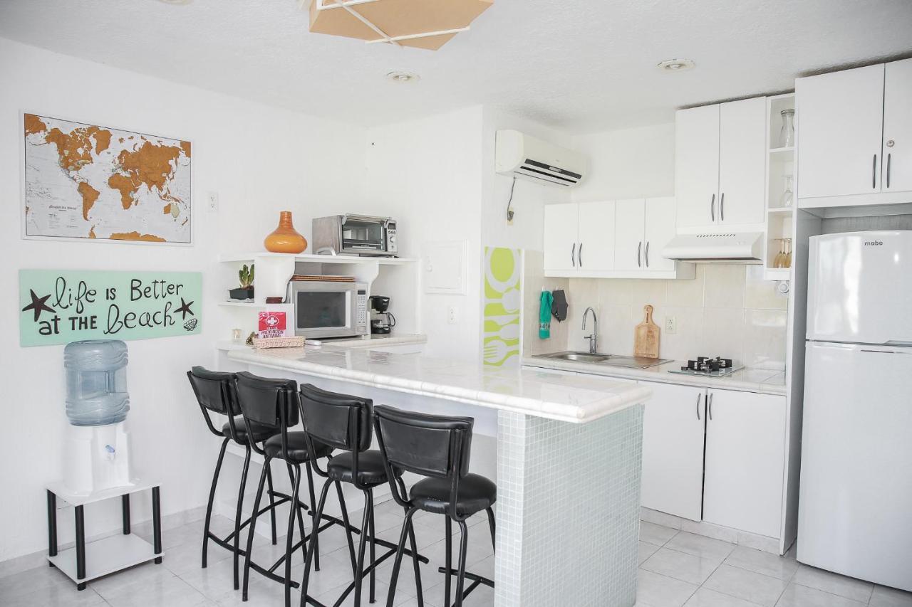 01 Ocean View Terrace cozy 1 bdrm apartment Beach Front Brisas Cancun Zona Hotelera Zewnętrze zdjęcie