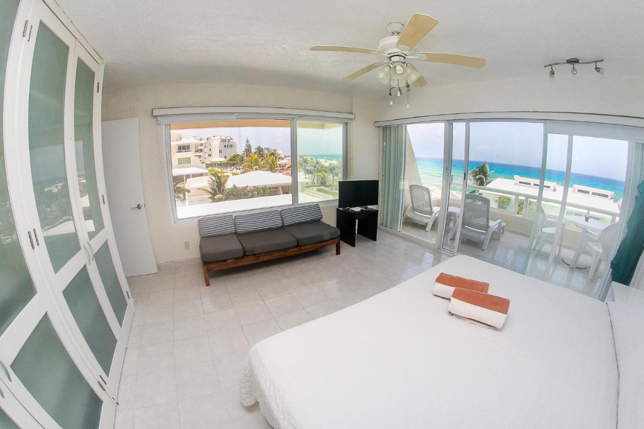 01 Ocean View Terrace cozy 1 bdrm apartment Beach Front Brisas Cancun Zona Hotelera Zewnętrze zdjęcie