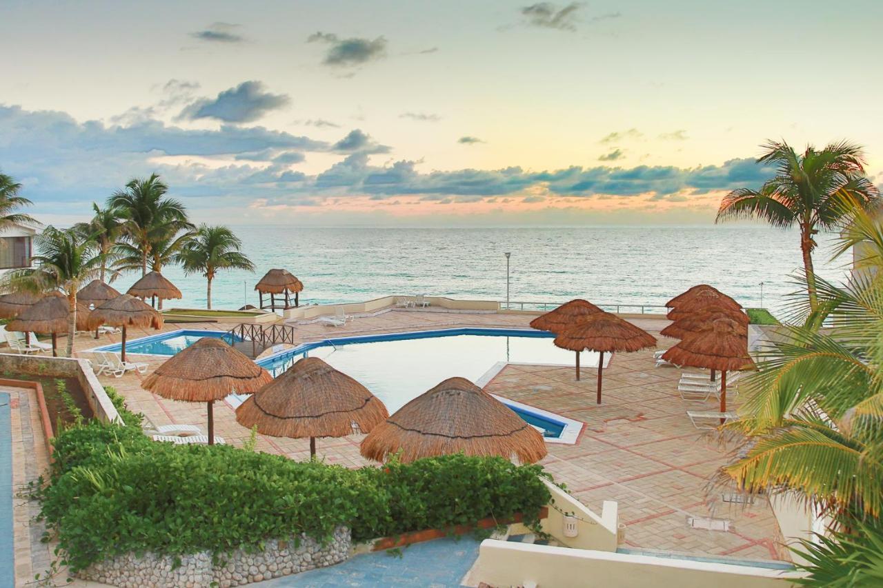 01 Ocean View Terrace cozy 1 bdrm apartment Beach Front Brisas Cancun Zona Hotelera Zewnętrze zdjęcie