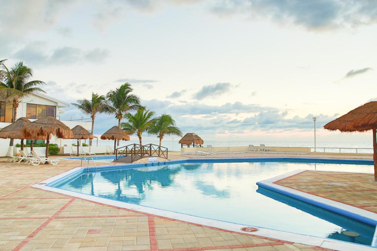 01 Ocean View Terrace cozy 1 bdrm apartment Beach Front Brisas Cancun Zona Hotelera Zewnętrze zdjęcie