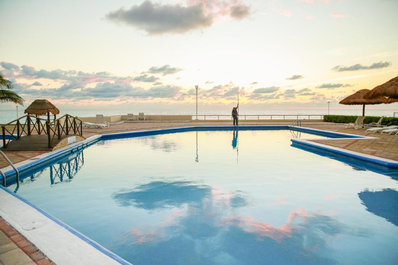 01 Ocean View Terrace cozy 1 bdrm apartment Beach Front Brisas Cancun Zona Hotelera Zewnętrze zdjęcie