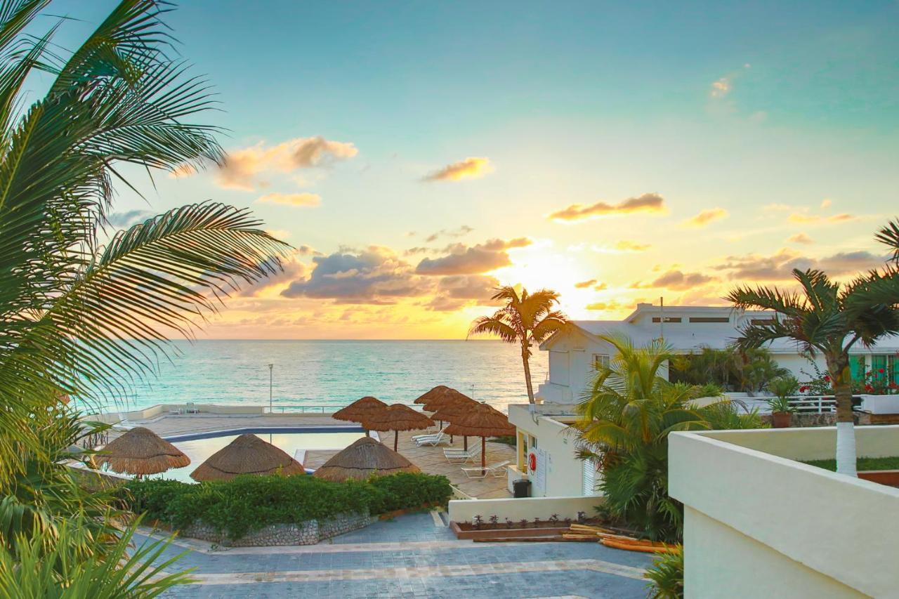 01 Ocean View Terrace cozy 1 bdrm apartment Beach Front Brisas Cancun Zona Hotelera Zewnętrze zdjęcie